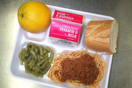School lunches have hitherto been boring and unhealthy too. School Lunch 2